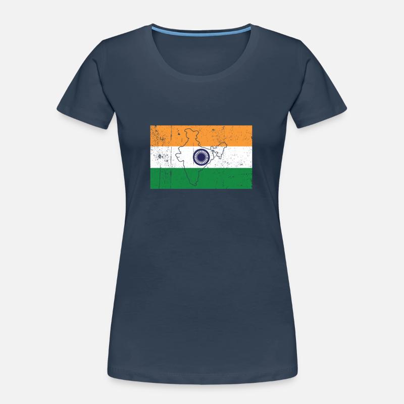 Drapeau de l’Inde T-shirt bio Premium Femme