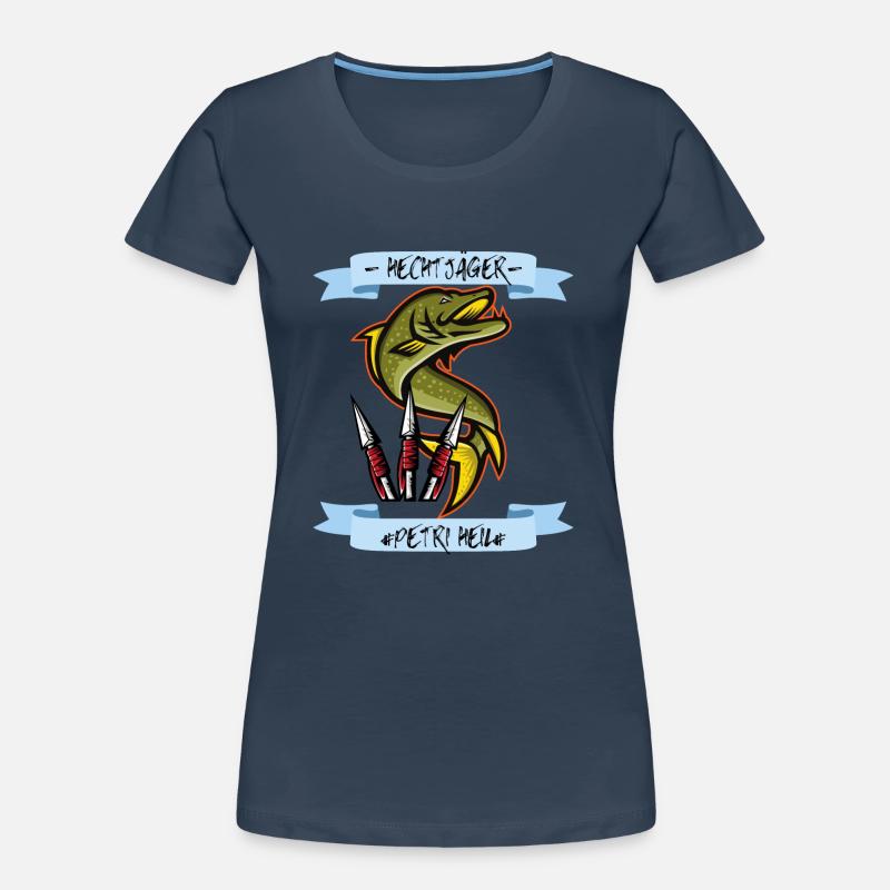 Hechtjäger Angler des Jahres Frauen Premium Bio T-Shirt