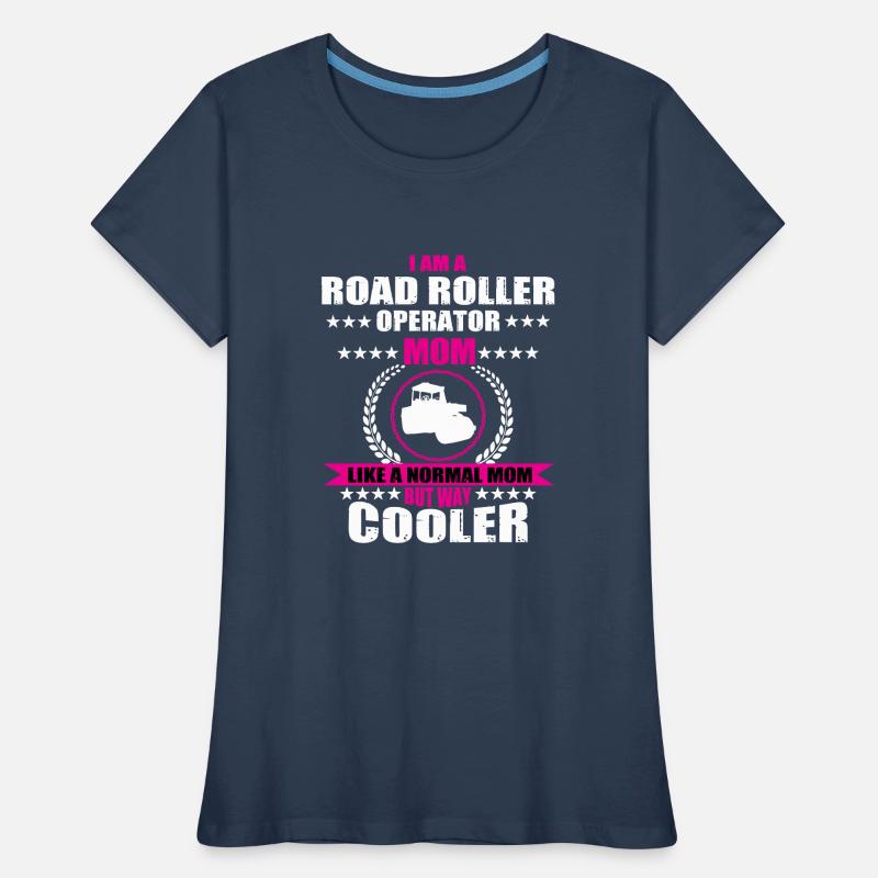 Construction de la route Rollers Mama T-shirt bio Premium Femme