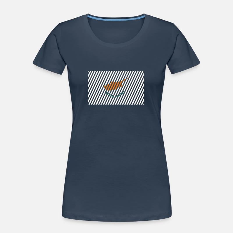 Drapeau de Chypre T-shirt bio Premium Femme