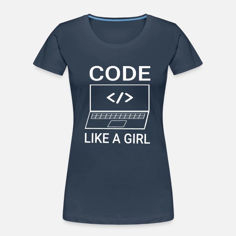 Software Developer Programmer Women Girl Women's Premium Organic T-Shirt