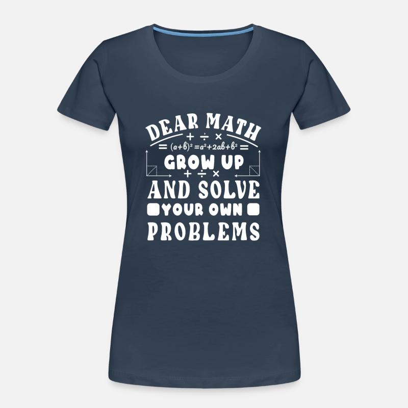 Math Teacher Mathematical Formula Geometry Teacher Women's Premium Organic T-Shirt