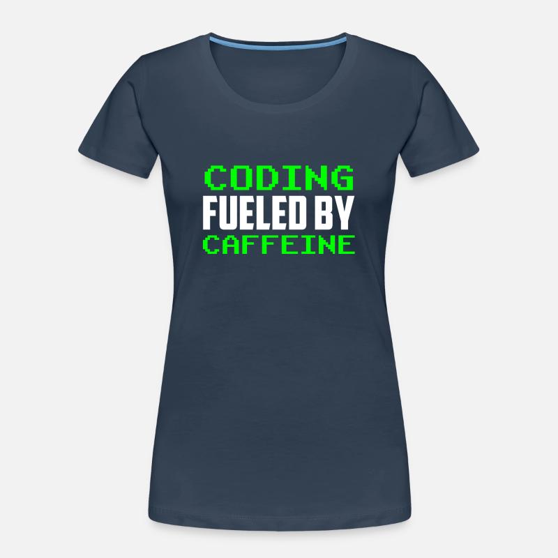 Programmieren Angetrieben Durch Koffein Code Frauen Premium Bio T-Shirt