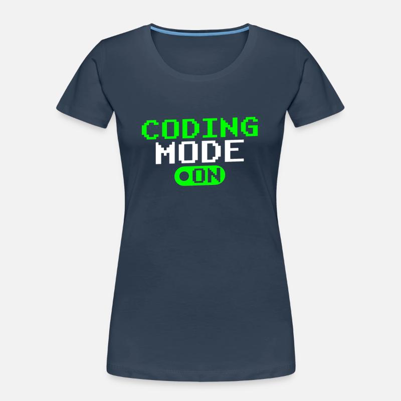 Programmiermodus Ein Coding Programmierer Coder Frauen Premium Bio T-Shirt