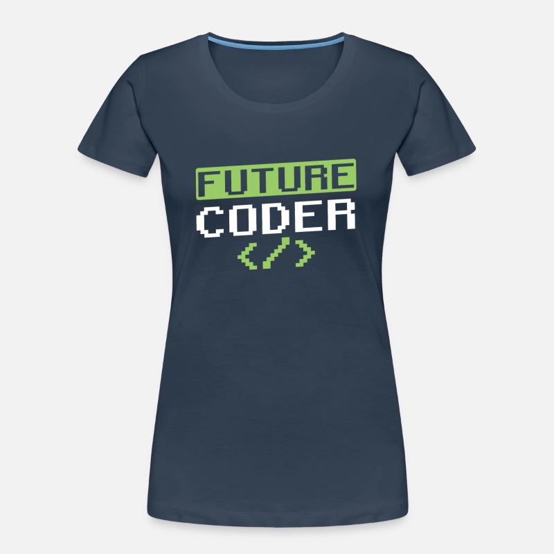 Zukünftiger Coder Coding Programmierer Code Frauen Premium Bio T-Shirt