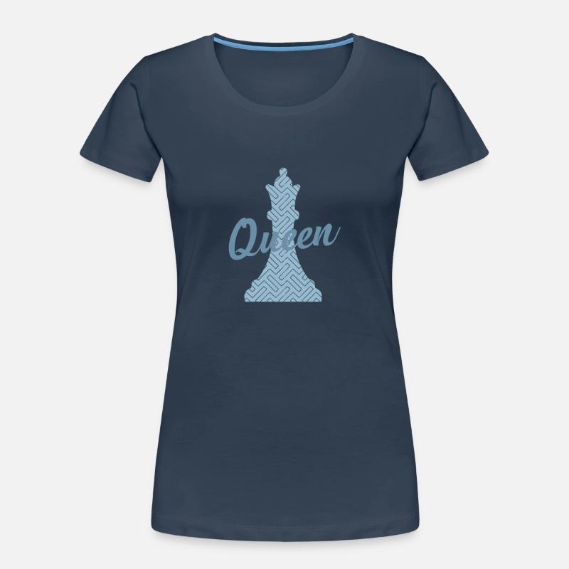 Queen Queen Chess Intelligence Brain Teaser Game Women's Premium Organic T-Shirt