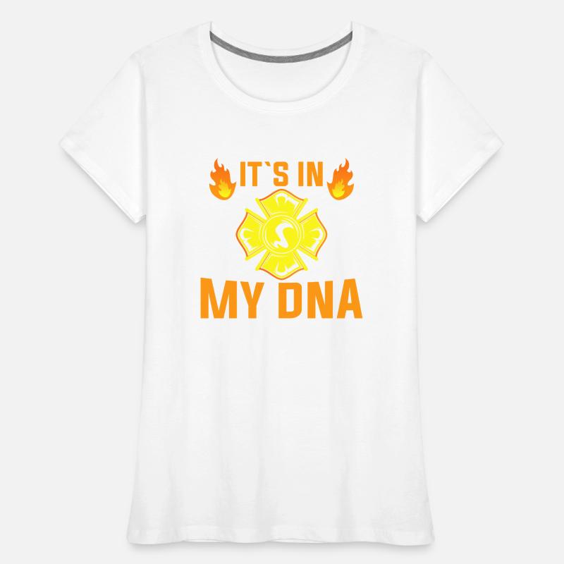 C’est dans mon ADN - Firefighting Team T-shirt bio Premium Femme