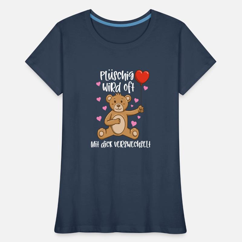 Plüschig Wird Oft Mit Dick Verwechselt Frauen Premium Bio T-Shirt