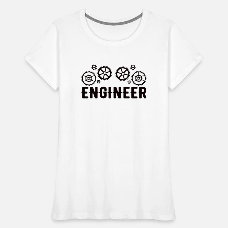 Engineer Brain Mechanical Engineering Electrical Engineering Math Women's Premium Organic T-Shirt