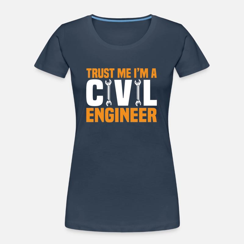 Civil Engineer Bridge Construction Statics Structural Engineer Women's Premium Organic T-Shirt