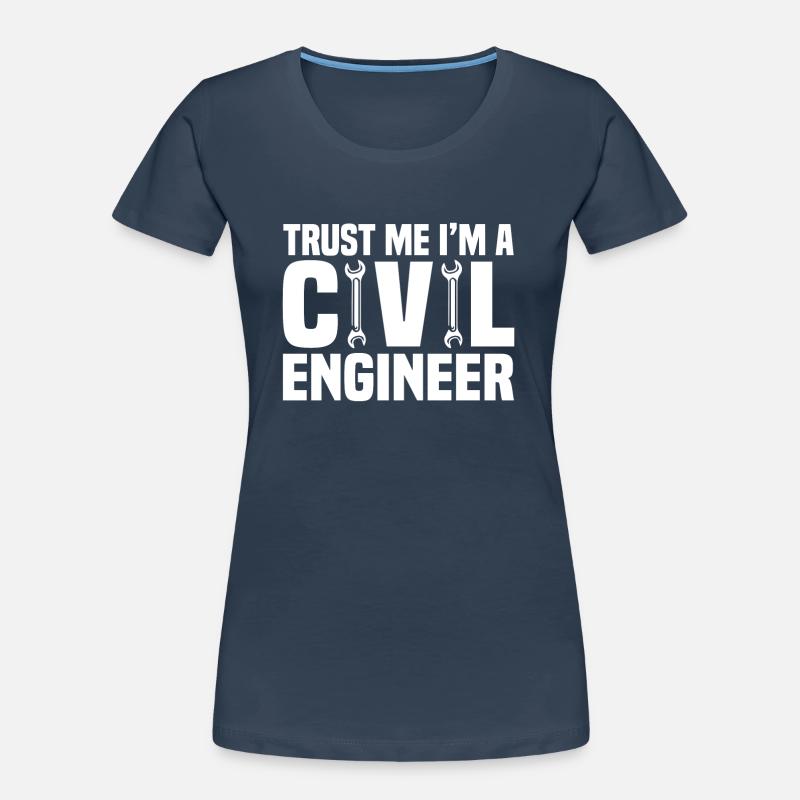 Civil Engineer Bridge Construction Statics Structural Engineer Women's Premium Organic T-Shirt
