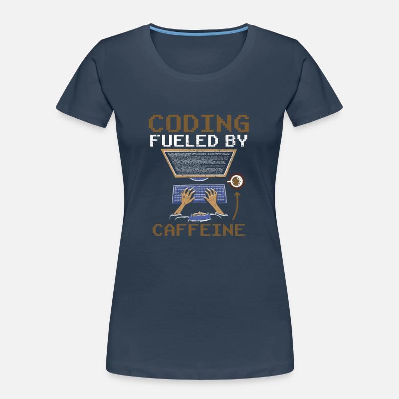 Programmieren Angetrieben Durch Koffein Coding Frauen Premium Bio T-Shirt