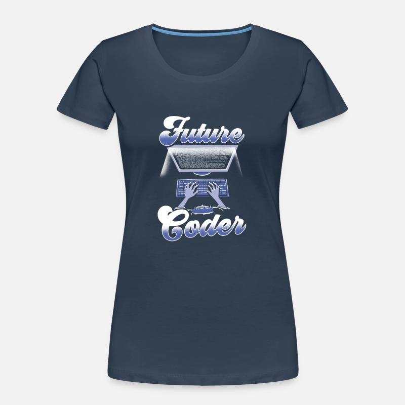 Zukünftiger Coder Code Programmierer Coding Frauen Premium Bio T-Shirt
