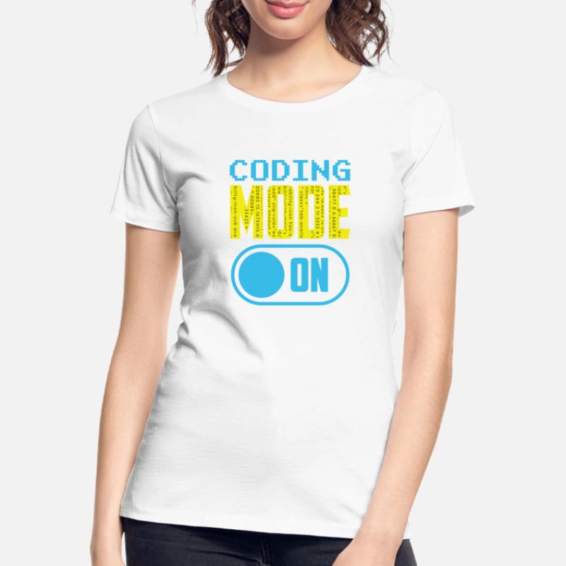 Programmiermodus Ein Coding Coder Programmierer Frauen Premium Bio T-Shirt
