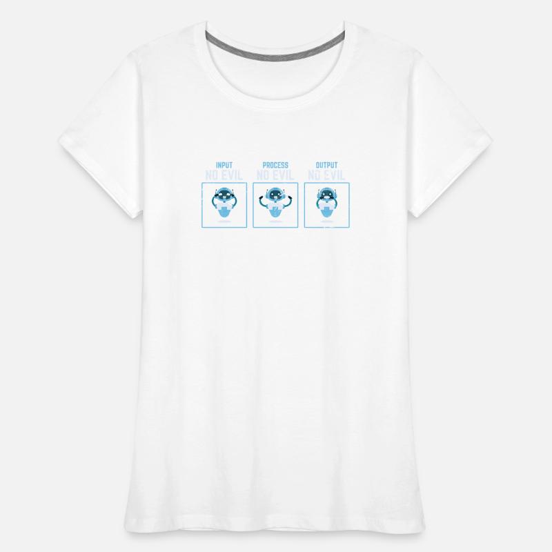 Wise Robots Computer Programmer Engineer Software Frauen Premium Bio T-Shirt