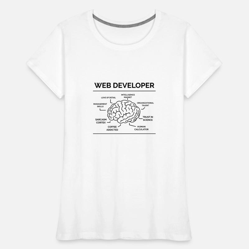 Web Developer Programmer Women's Premium Organic T-Shirt