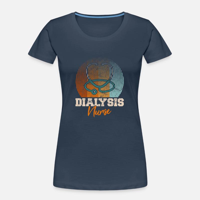 Technicienne en dialyse Infirmière en dialyse Néphrologie Nurs T-shirt bio Premium Femme