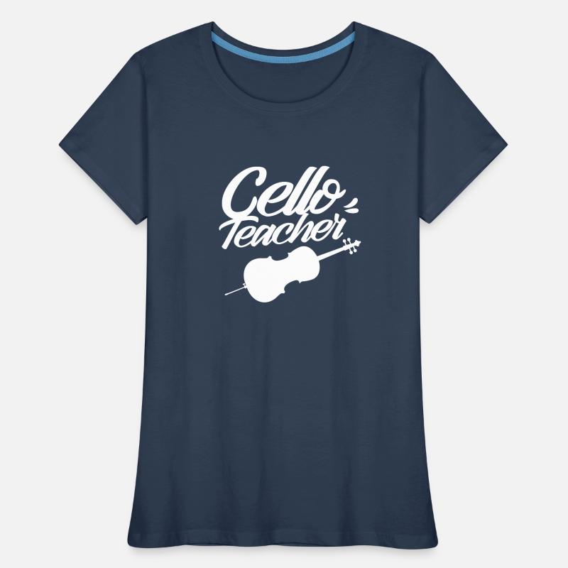 Professeur de violoncelle Professeur de violoncelle Violoncelle Violoncelliste T-shirt bio Premium Femme