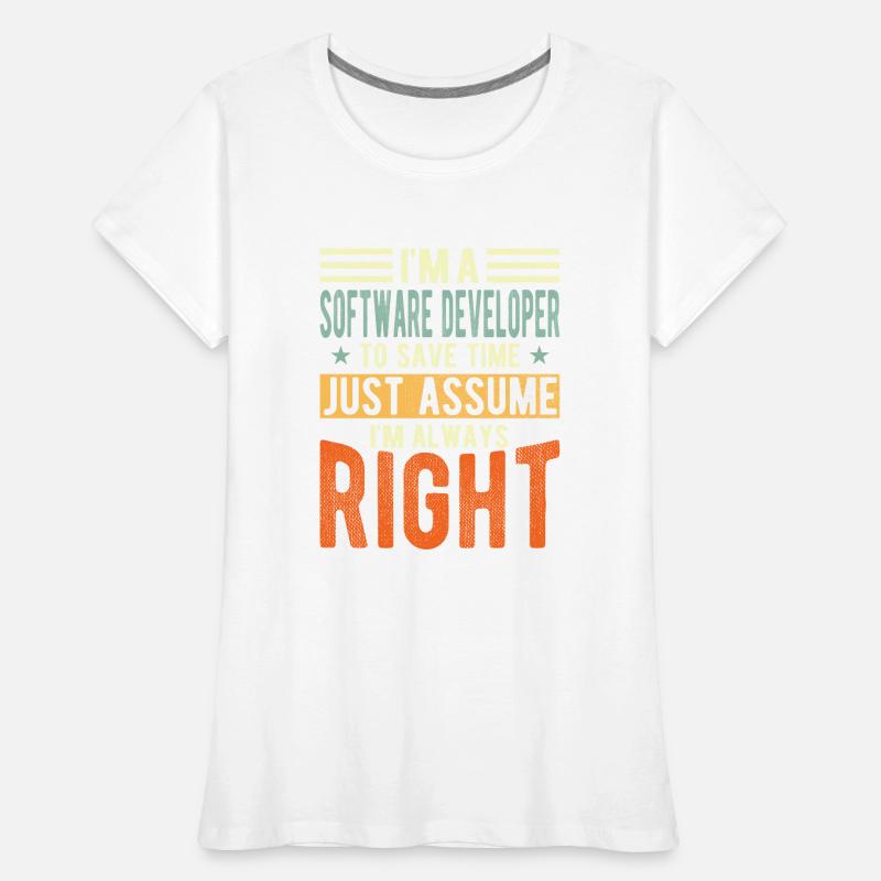 Software developer Women's Premium Organic T-Shirt
