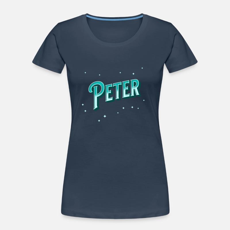 Personalized Peter name Women's Premium Organic T-Shirt