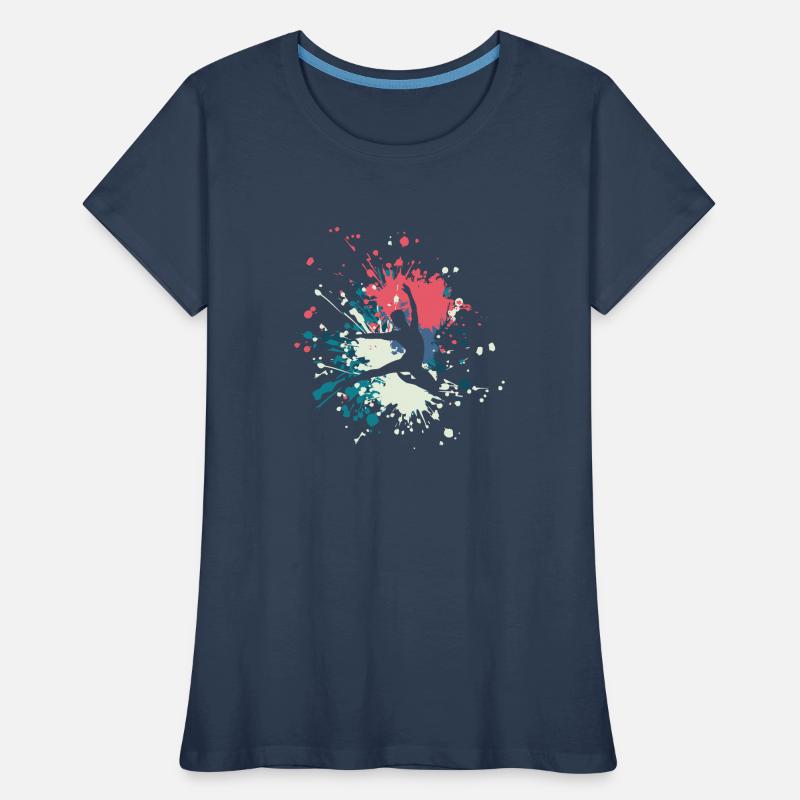 Éclaboussure de couleur d'expression de danse T-shirt bio Premium Femme