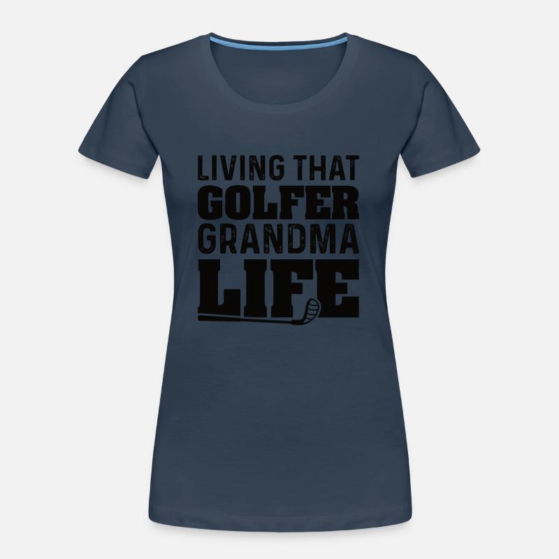 Die Golf Oma Grossmutter Frauen Premium Bio T-Shirt