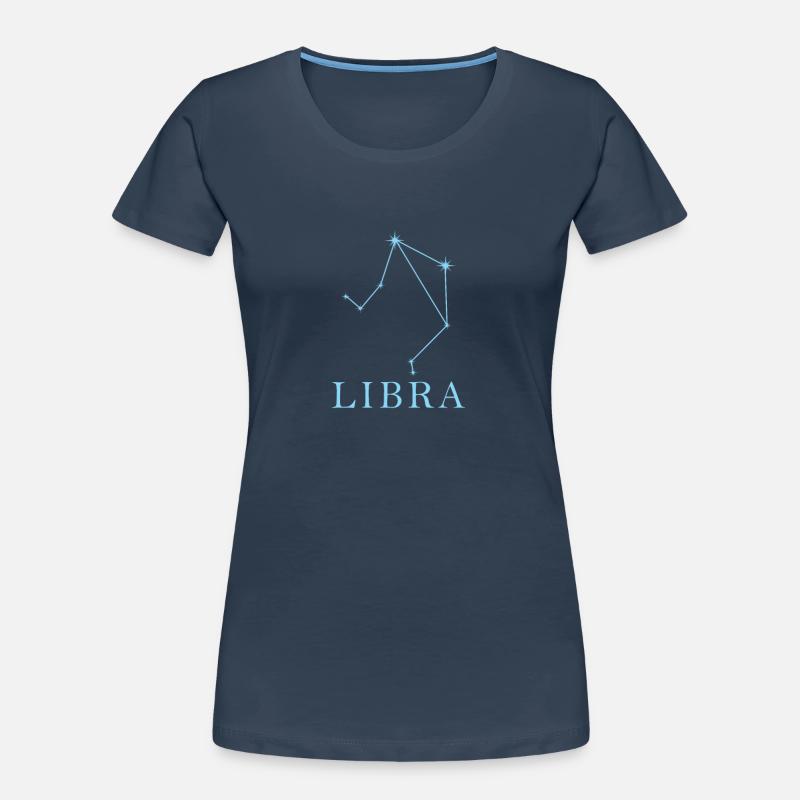 Sternkonstellation Sternzeichen Libra Frauen Premium Bio T-Shirt