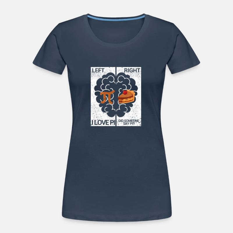 Left Pi Right Cake Funny Math Chemistry Student Women's Premium Organic T-Shirt
