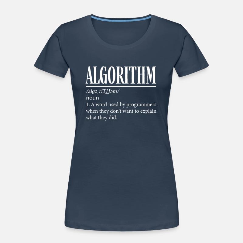 Programmeur d’algorithmes, codage, encodeur T-shirt bio Premium Femme