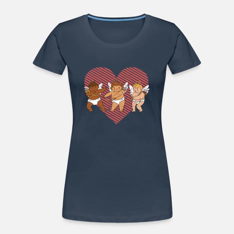 Dancing Cupids Dance Challenge Saint-Valentin Couples T-shirt bio Premium Femme