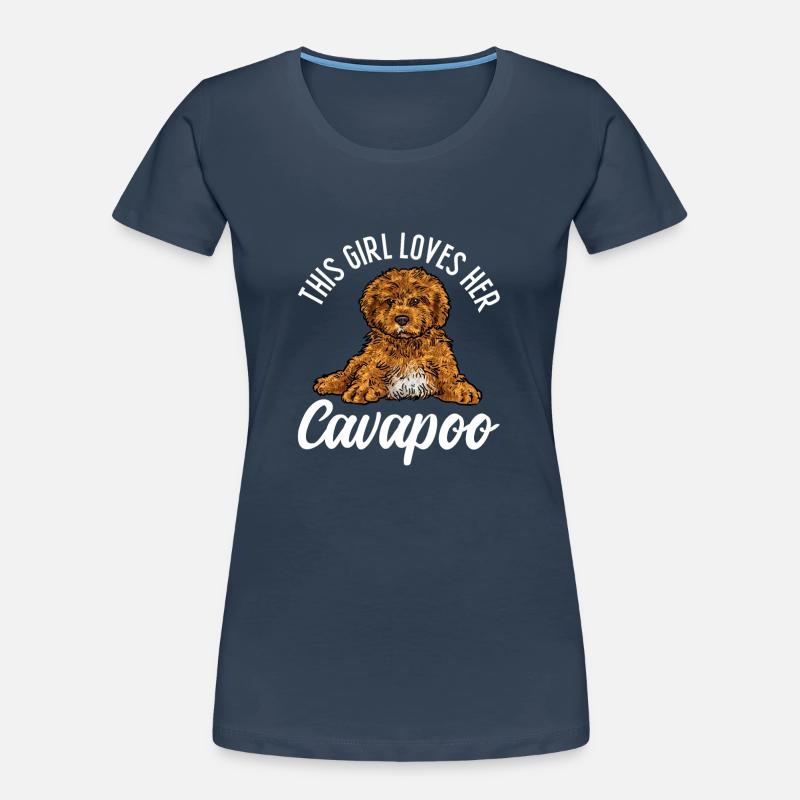 Cavapoo Cavoodle Capoodle Chien T-shirt bio Premium Femme