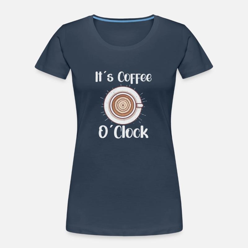 Amateur de café Caféine Molecule Java Latte Espresso T-shirt bio Premium Femme