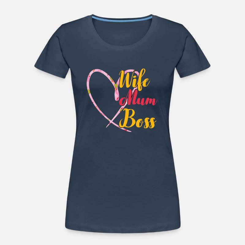 Mutter Ehefrau Boss Muttertag Beste Mama Frau Chef Frauen Premium Bio T-Shirt