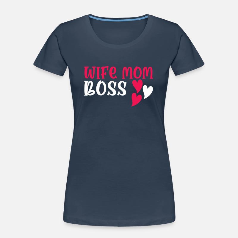 Mutter Ehefrau Boss Muttertag Beste Mama Frau Chef Frauen Premium Bio T-Shirt