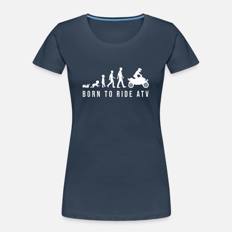 all terrain vehicles funny human evolution graphic Women's Premium Organic T-Shirt