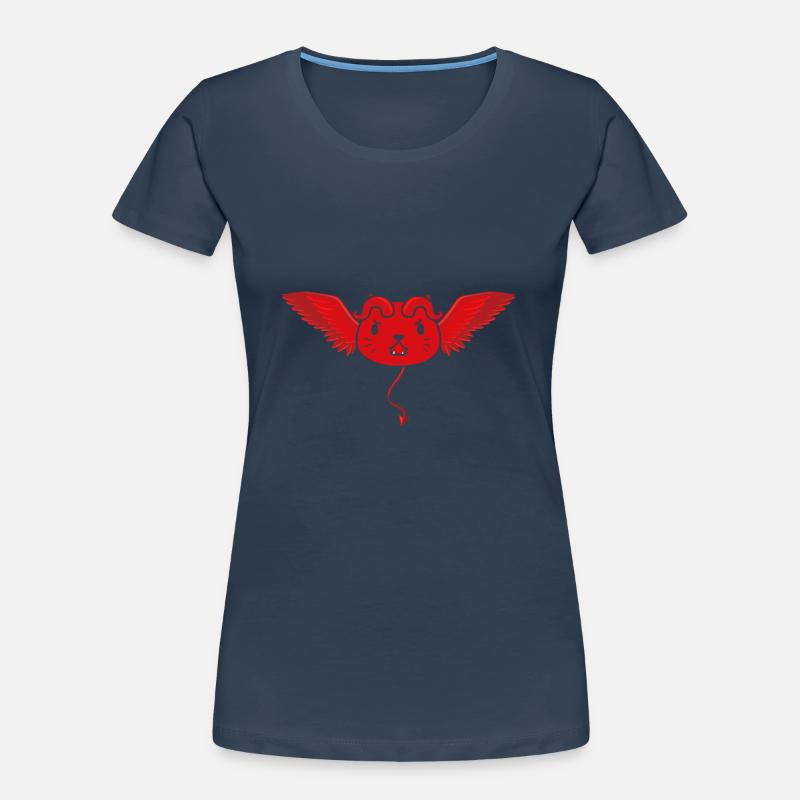 Cute devil cat Women's Premium Organic T-Shirt