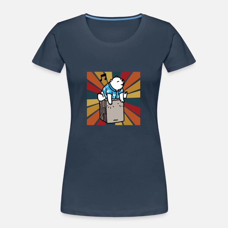 Cajon Box Drum Instrument Peruvian Cajon Women's Premium Organic T-Shirt
