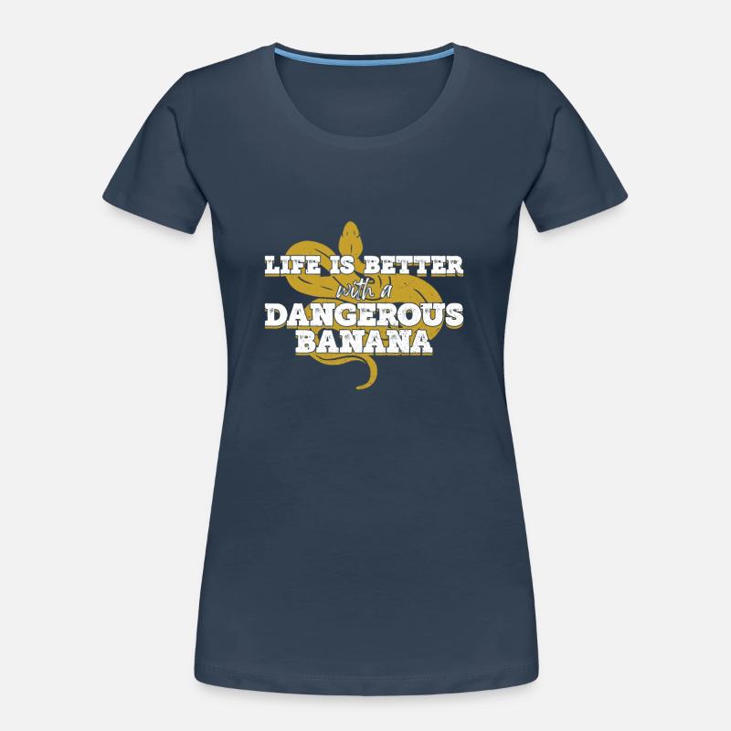 Bananenkugel Python Königspython Frauen Premium Bio T-Shirt
