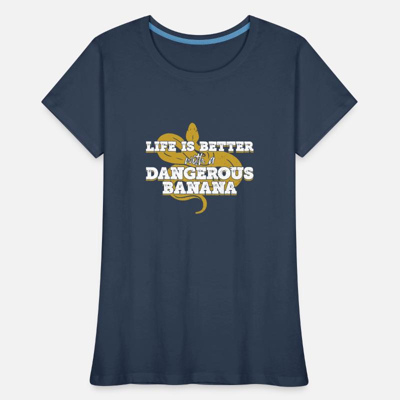 Boule de banane Python Königspython T-shirt bio Premium Femme