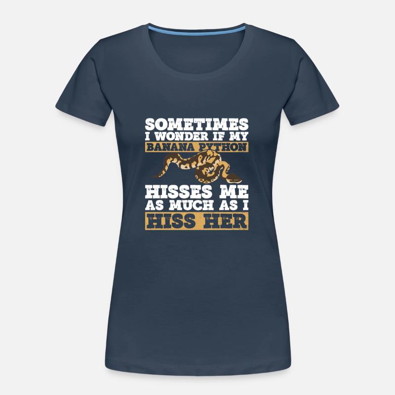 Banana Ball Python Königsphython Women's Premium Organic T-Shirt