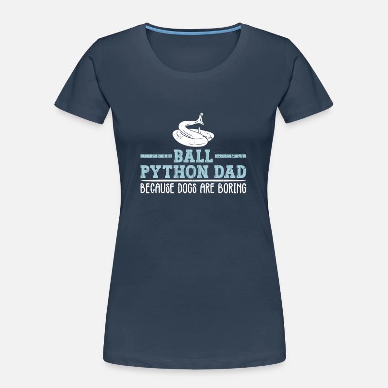 Königspython Papa Königspython Boule de banane Python T-shirt bio Premium Femme