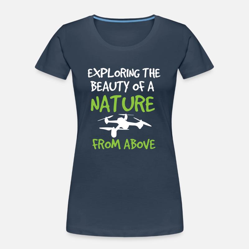 Drone volant, drones, drones, modèles réduits d’avions T-shirt bio Premium Femme