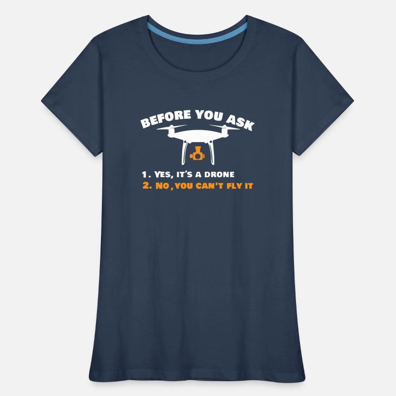 Drone flying, drones, drones, model aircraft Women's Premium Organic T-Shirt