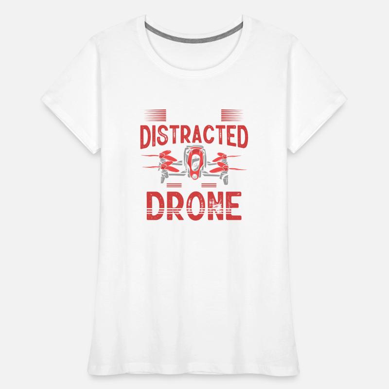 Drone volant, drones aériens, multicoptères, drones T-shirt bio Premium Femme