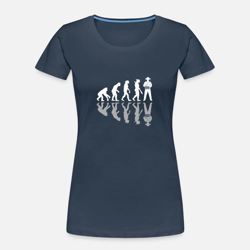 Human Evolution Funny Beekeping Beekeeper Honey Frauen Premium Bio T-Shirt