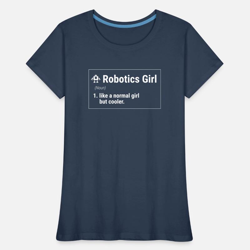 Robotique, constructeurs de robots T-shirt bio Premium Femme