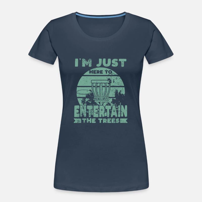 Disc Golf Spruch Frauen Premium Bio T-Shirt