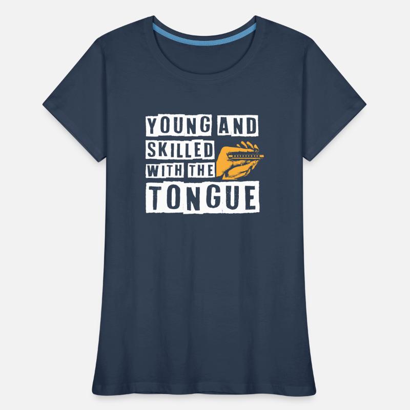 Harmonica player, Harmonica music Women's Premium Organic T-Shirt