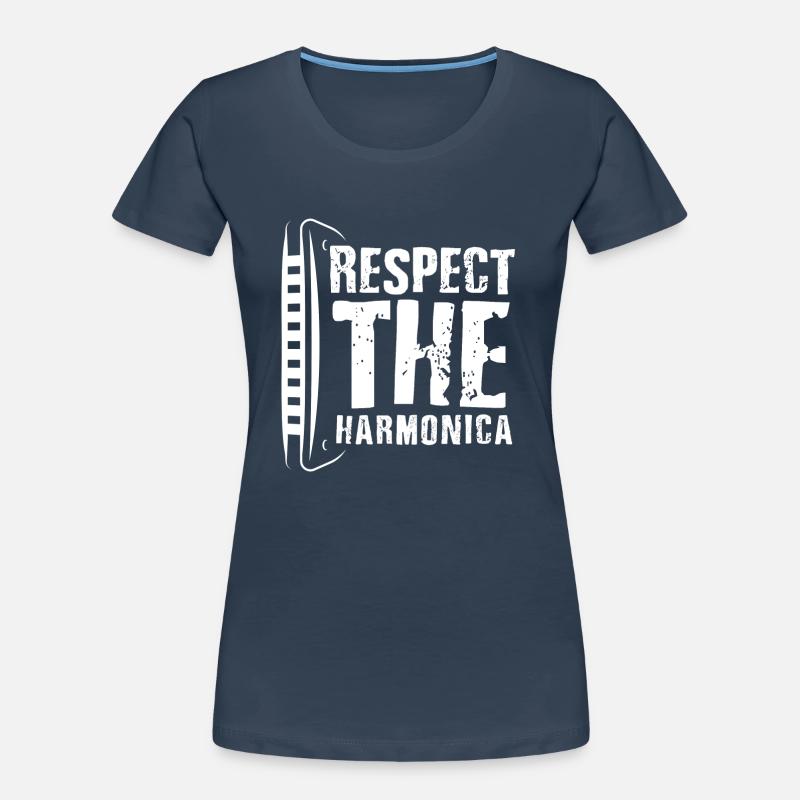 Harmonica player, Unny harmonica Women's Premium Organic T-Shirt