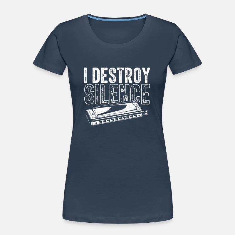 Harmonica player, Unny harmonica Women's Premium Organic T-Shirt